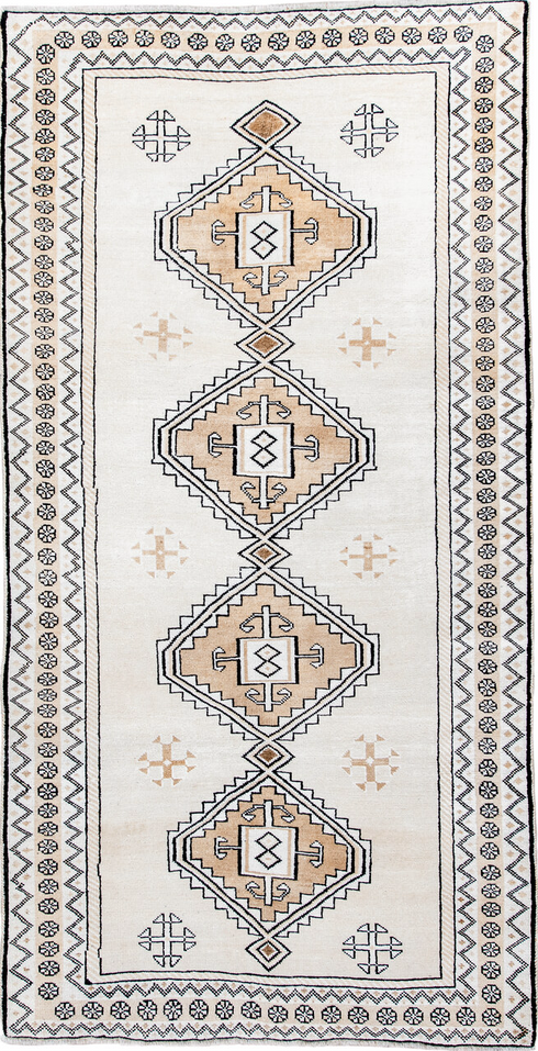 Antique Gabbe Area Rug (3' x 7')